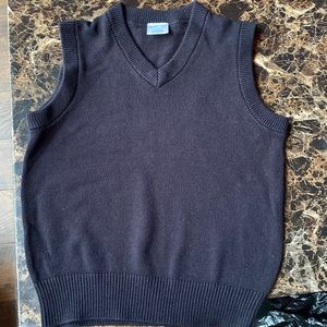 2 boys sweater uniform vests.